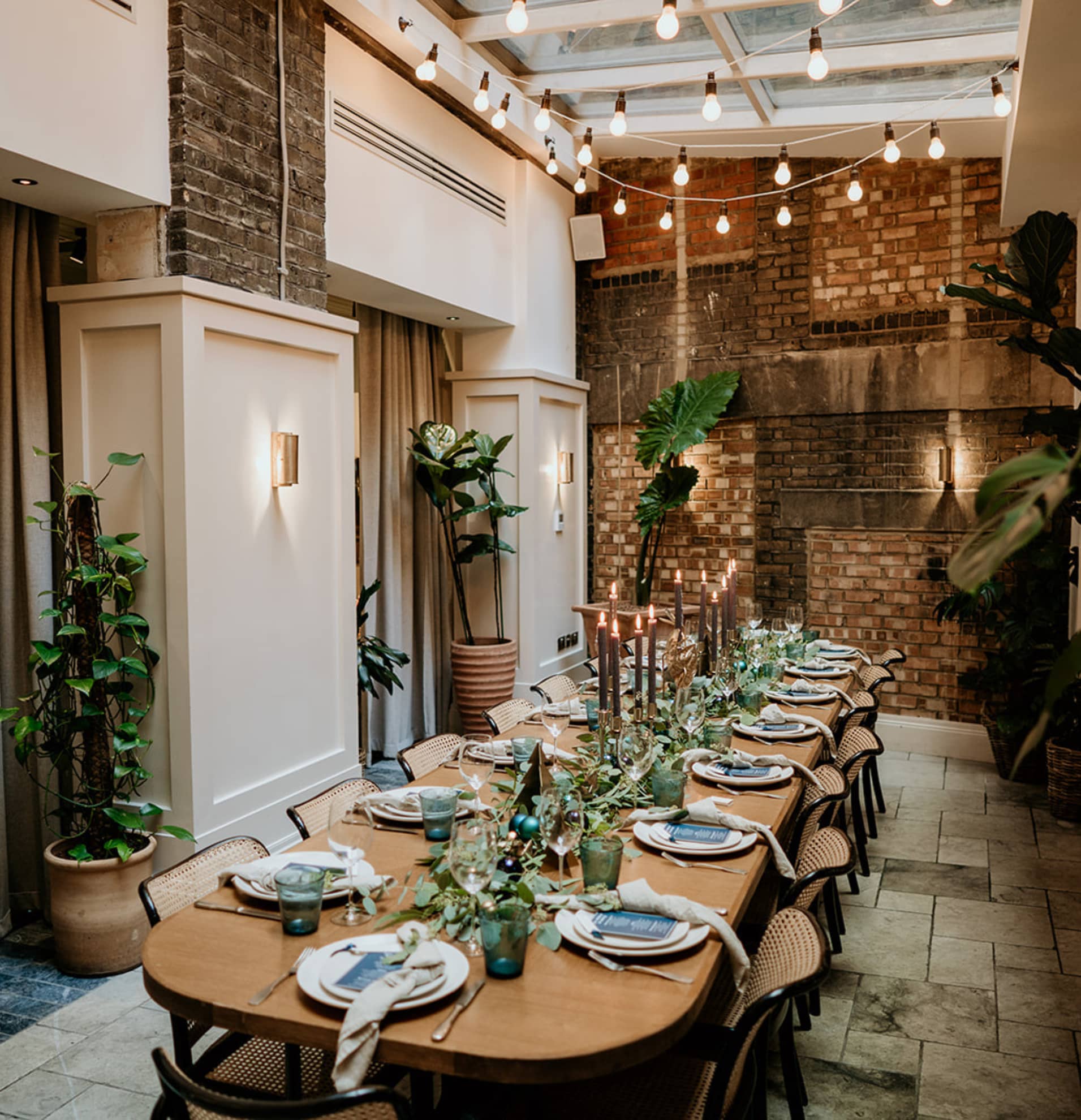 Large group dining restaurant for Christmas in London