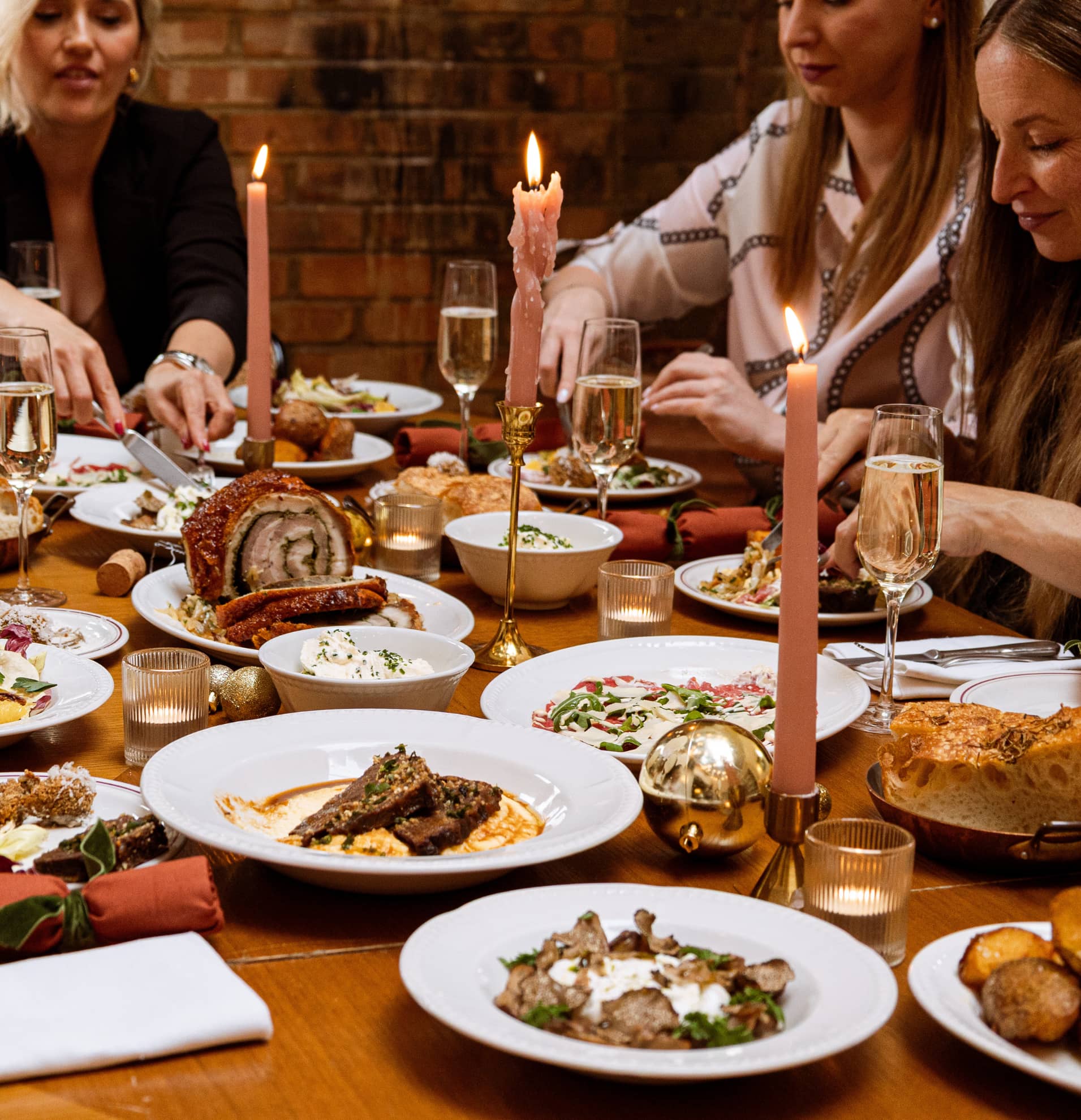 Christmas group feast at Mortimer House Kitchen, London
