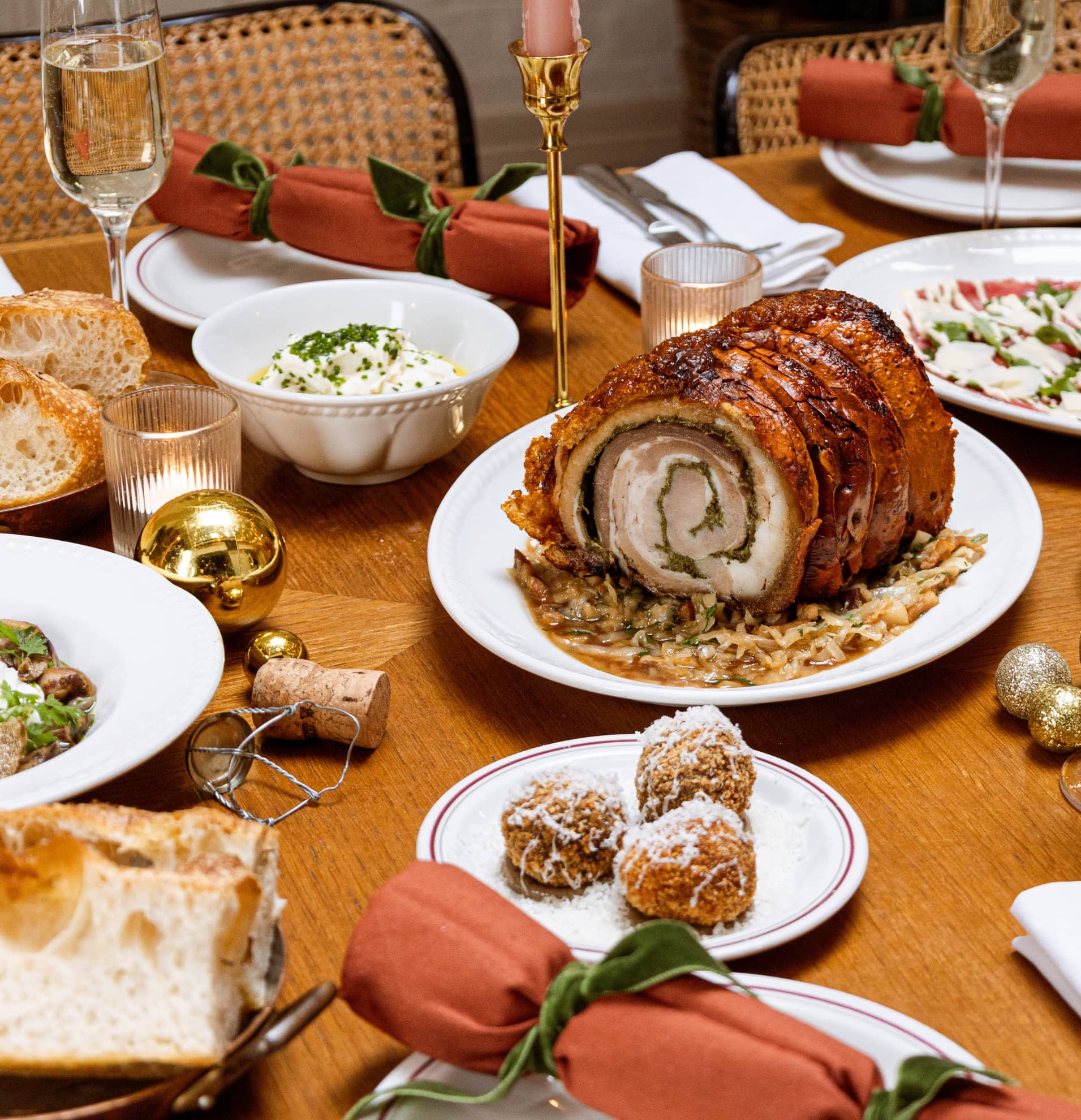 Christmas dinner in central London