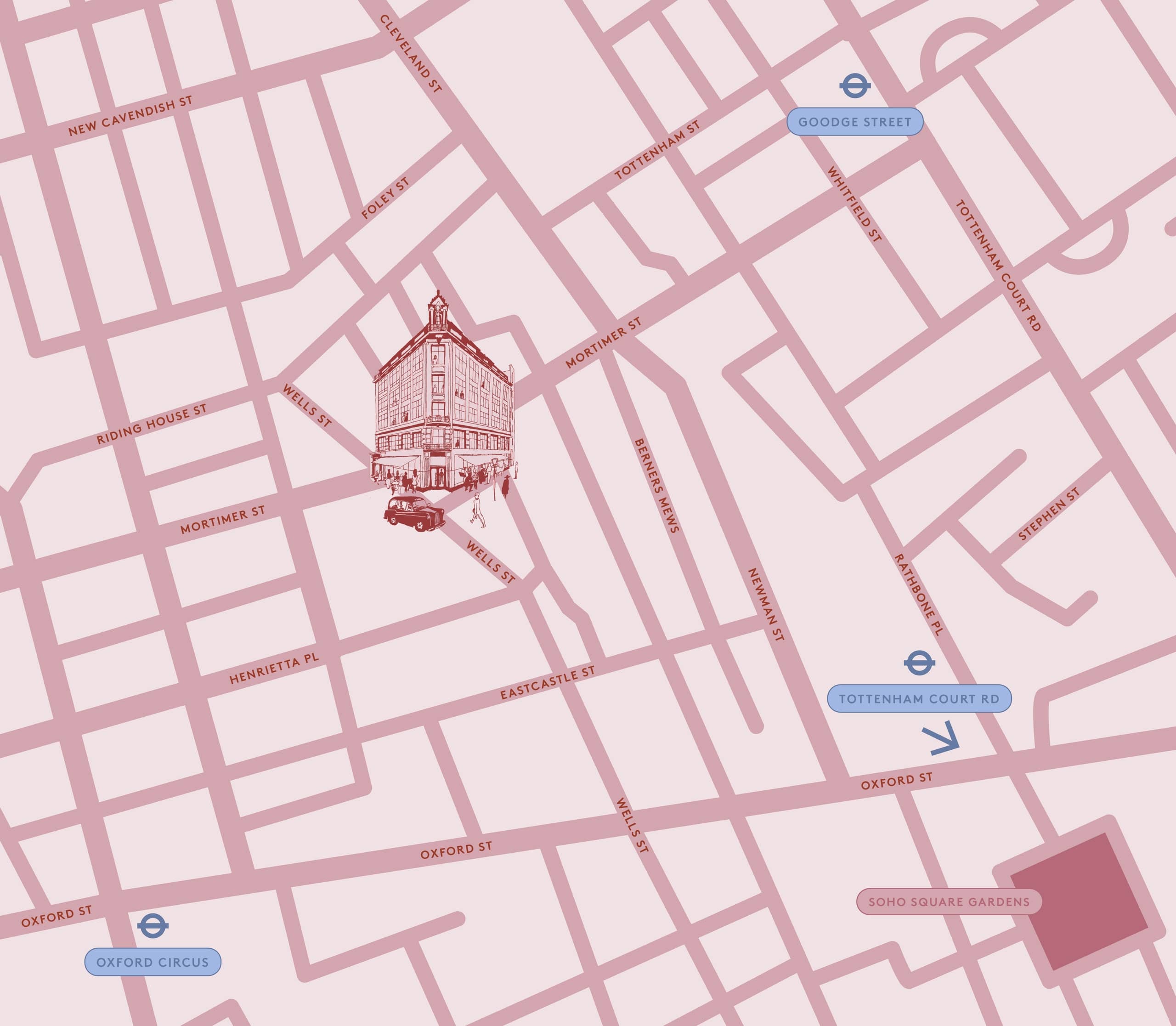 Local Map of Fitrovia and other areas